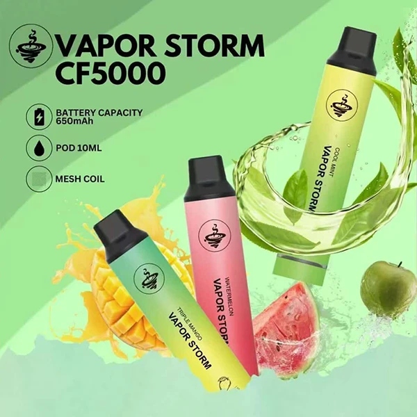 Vapor Storm風暴拋棄式5000口一次性電子煙🔥買5送1🔥限時特惠